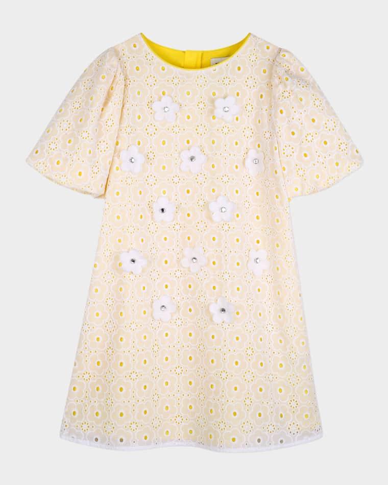 Girl's The Eyelet Daisy Embroidered Dress, Size 4-6 by MARC JACOBS