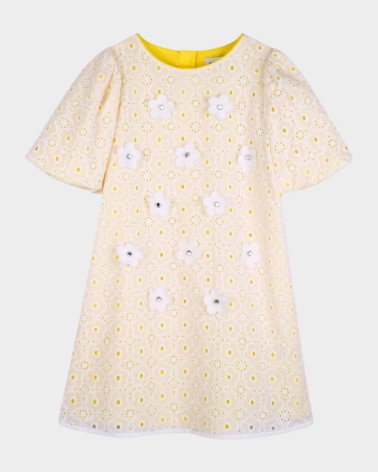 Girl's The Eyelet Daisy Embroidered Dress, Size 8-12 by MARC JACOBS