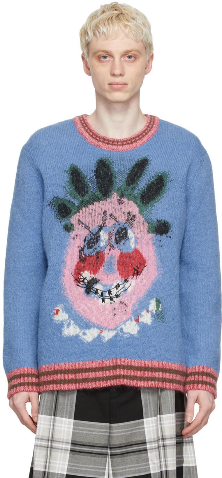 Blue Wool Sweater by MARC JACOBS HEAVEN