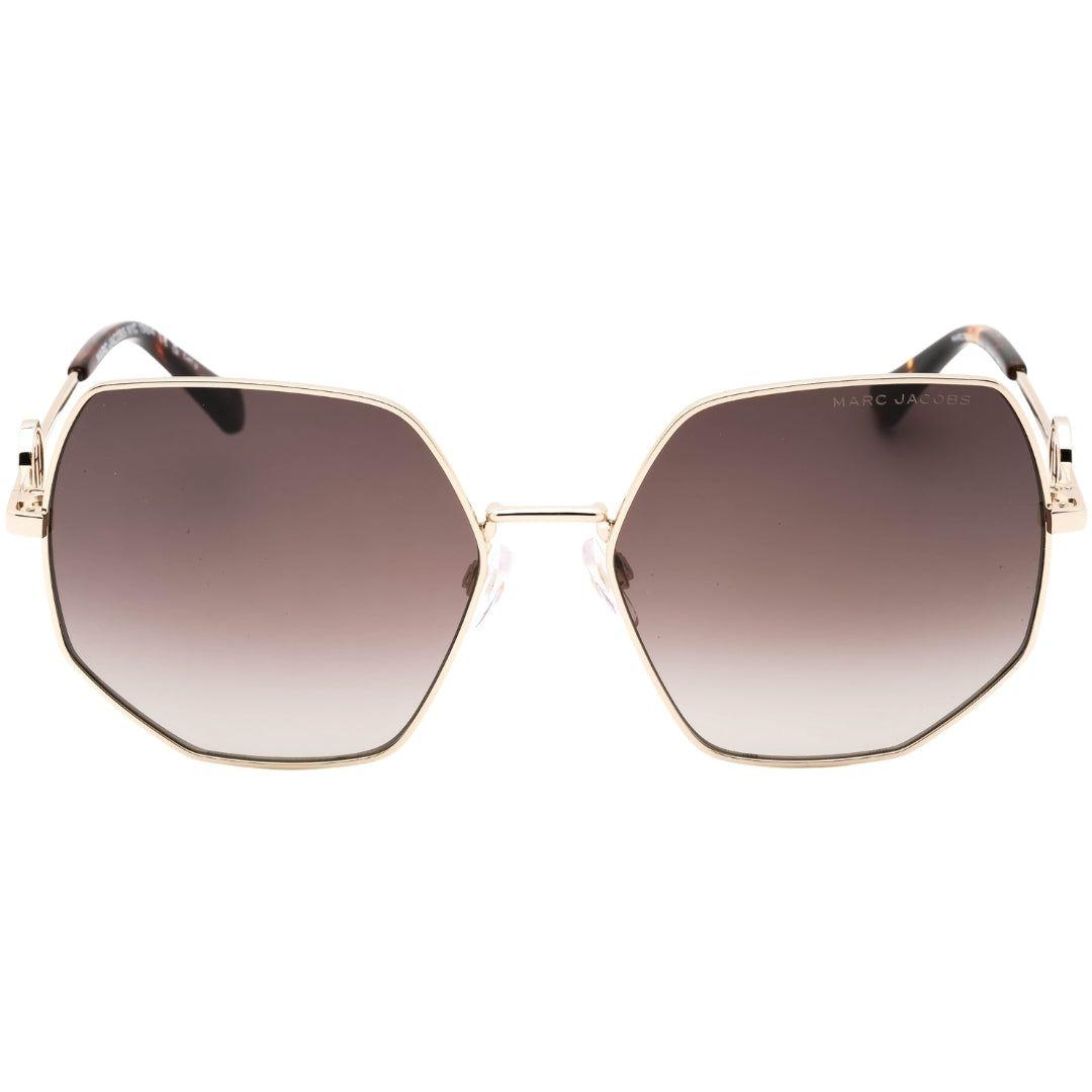 Havana Leg Ends Gold Sunglasses by MARC JACOBS