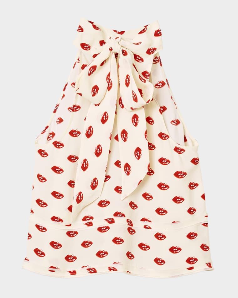 Lips Neck-Tie Halter Top by MARC JACOBS