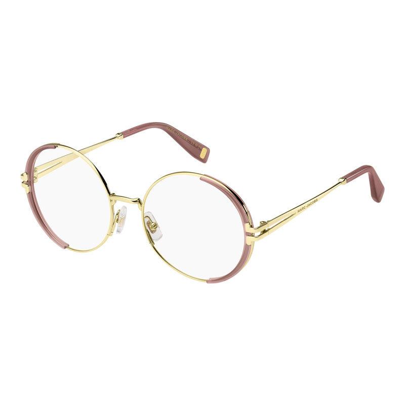 Marc Jacobs Eyeglasses Round Full Rim, Gold/nude Pink Frame And Clear Demo Lenses Lens Mj10930Eyr00 by MARC JACOBS