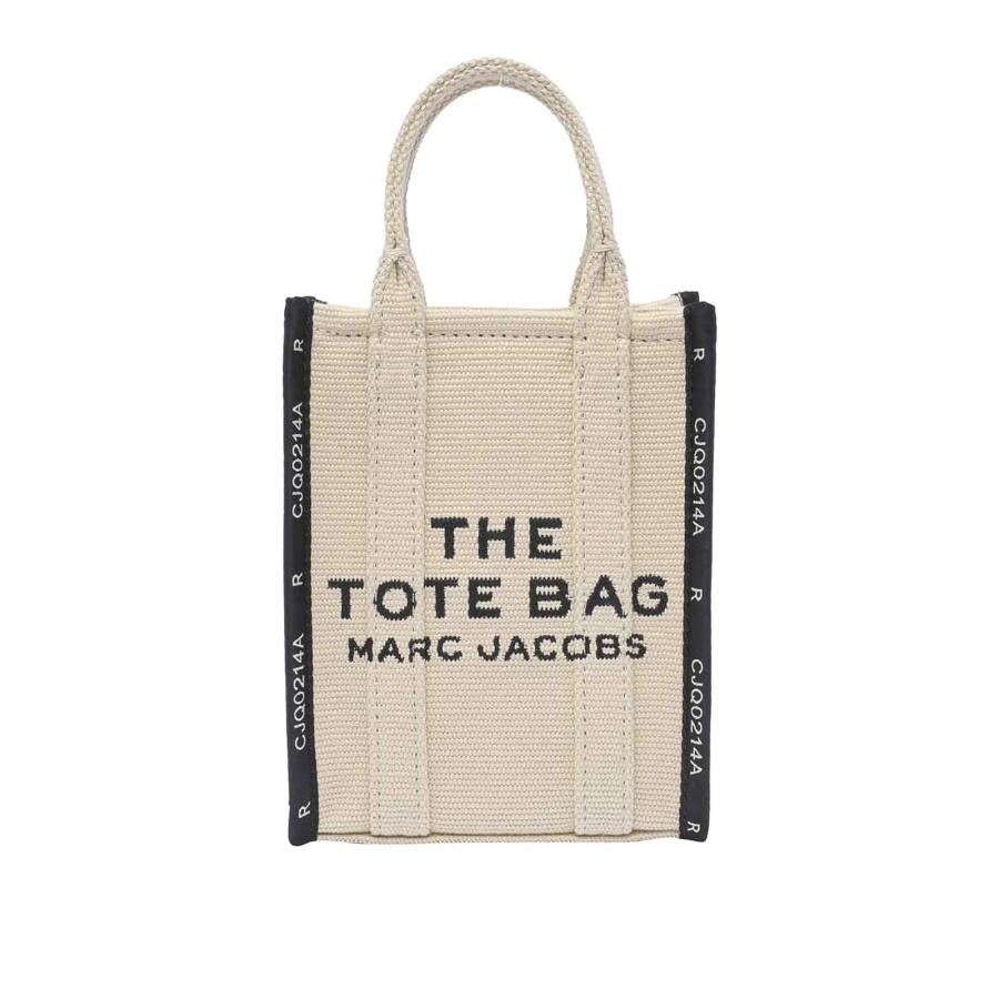 Marc Jacobs The Jacquard Mini Phone Tote Bag In Beige by MARC JACOBS Marc Jacobs The Jacquard Mini Phone Tote Bag In Beige by MARC JACOBS