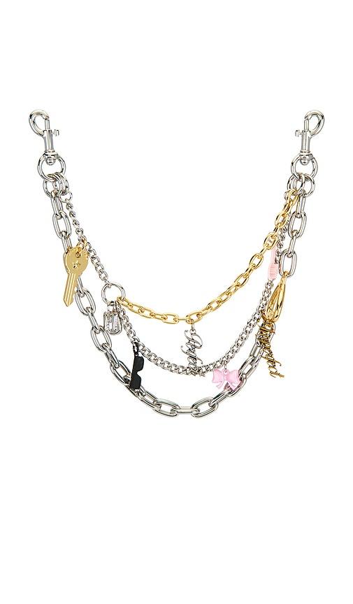 Marc Jacobs The Shoulder Strap in Metallic Silver by MARC JACOBS