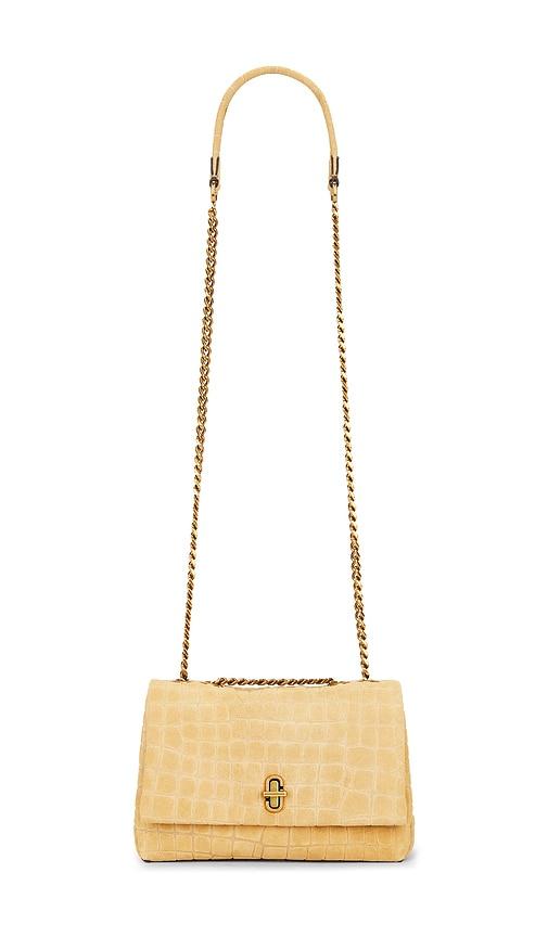 Marc Jacobs The Slim Dual Chain Shoulder in Mustard by MARC JACOBS