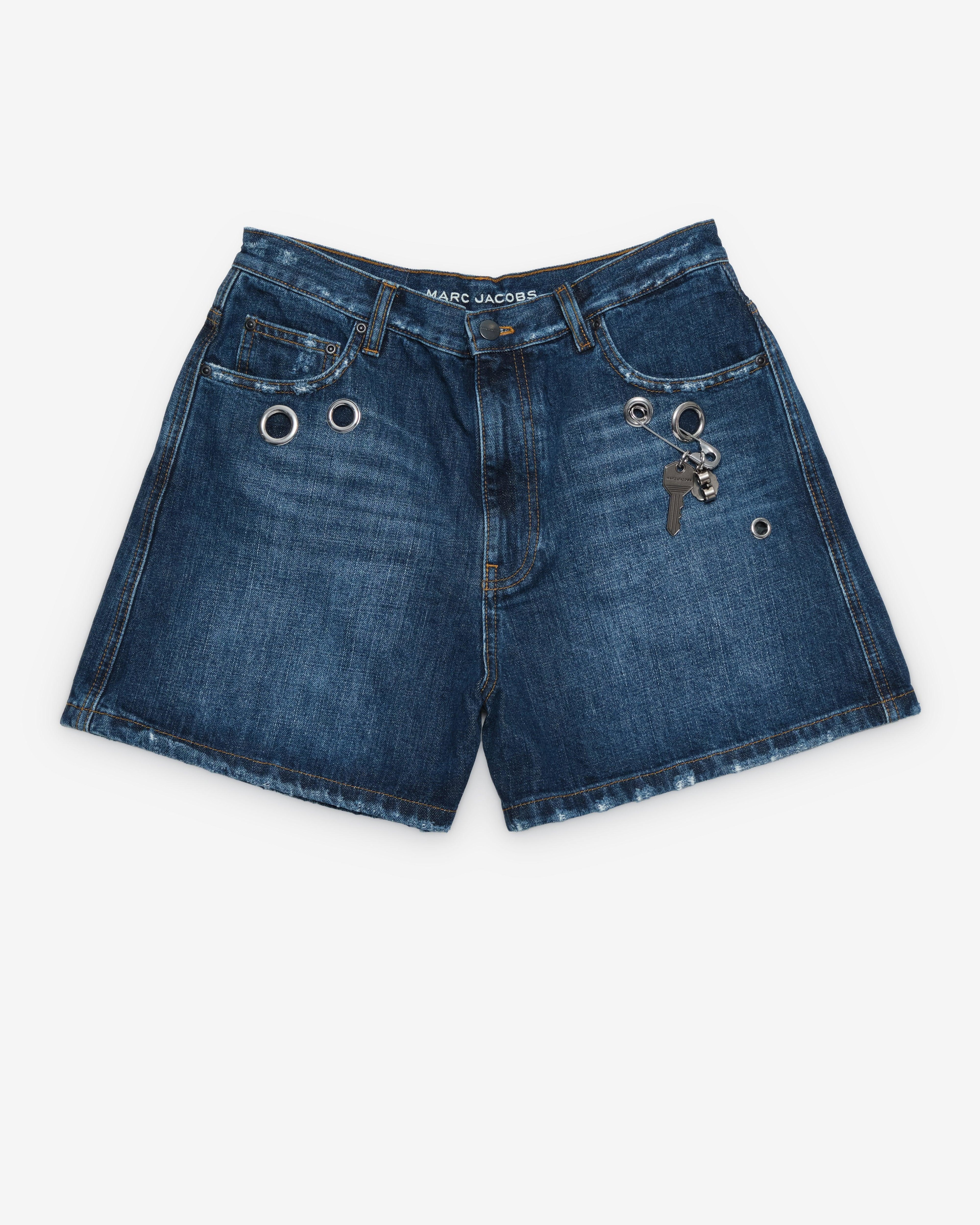 Marc Jacobs - Women's Grommet Denim Shorts - (Medium Wash) by MARC JACOBS