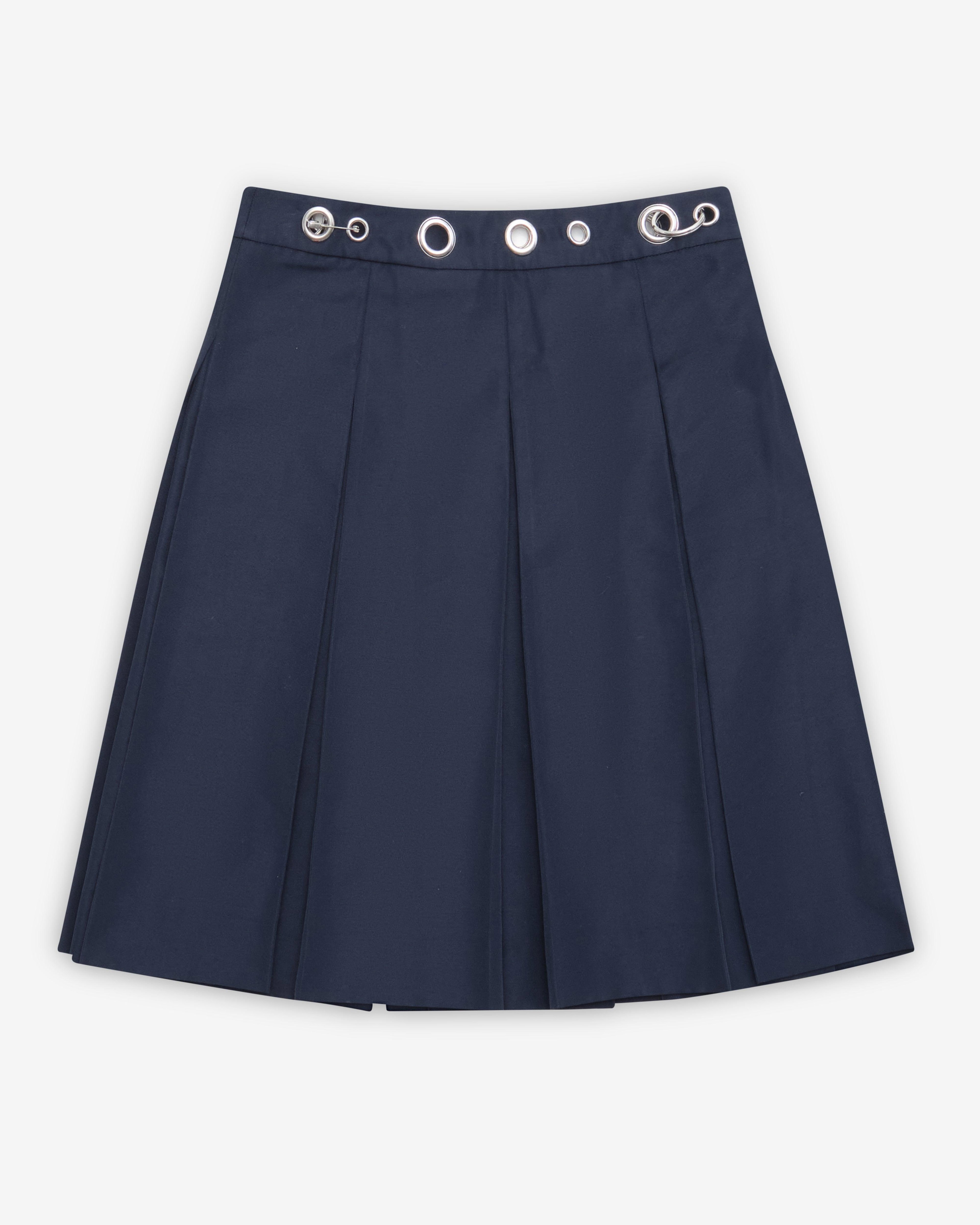 Marc Jacobs - Women's Safety Pin Pleated Skirt - (Navy) by MARC JACOBS