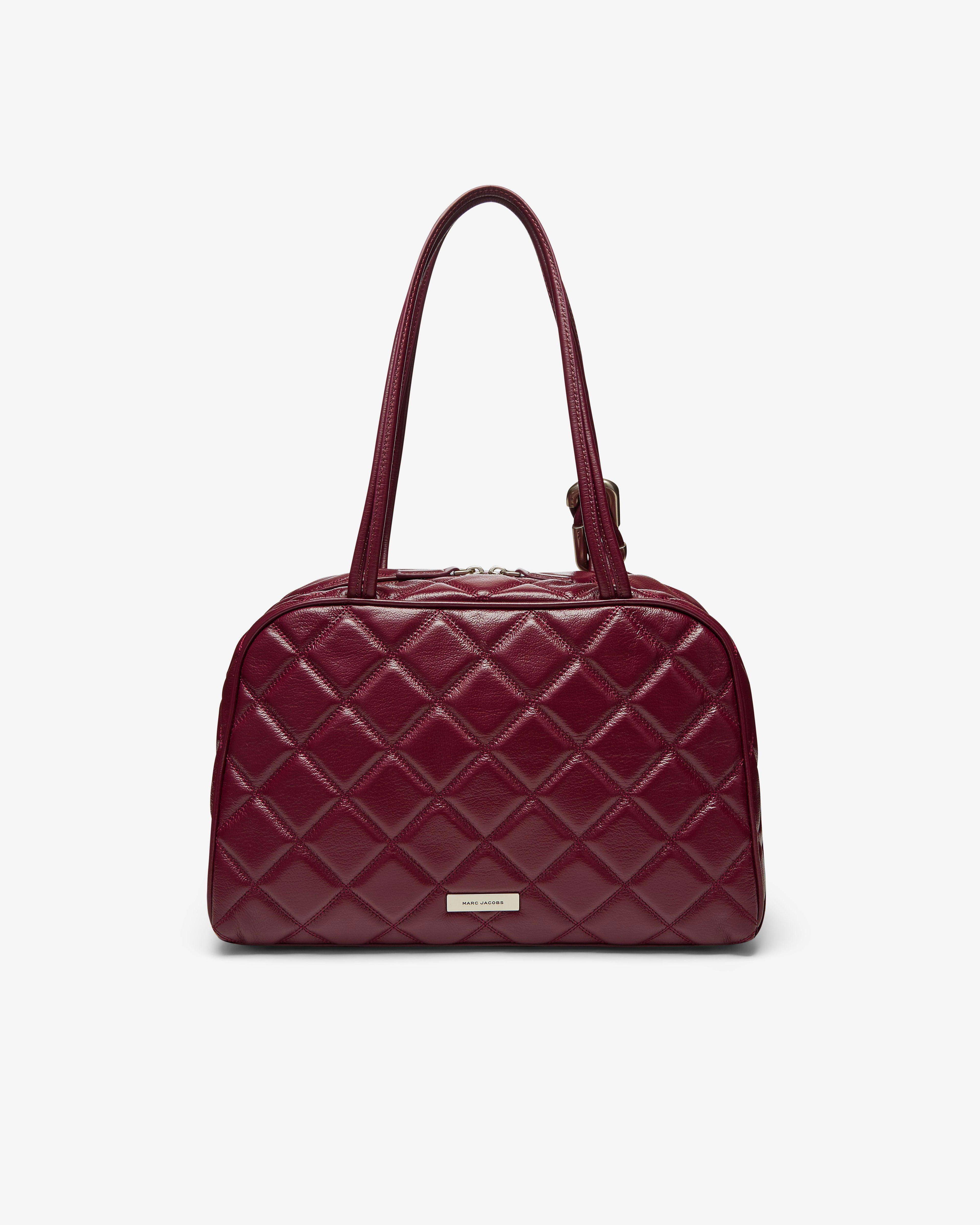 Marc Jacobs - Women's The Quilted Leather Dual Satchel - (Dark Plum) by MARC JACOBS