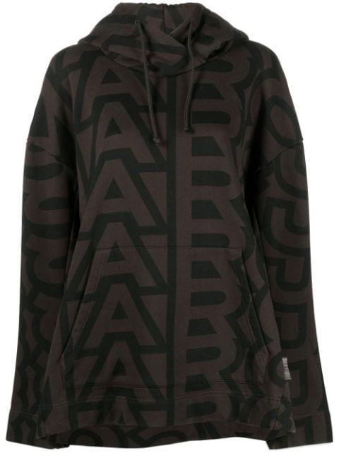 Monogram Oversized drawstring hoodie by MARC JACOBS