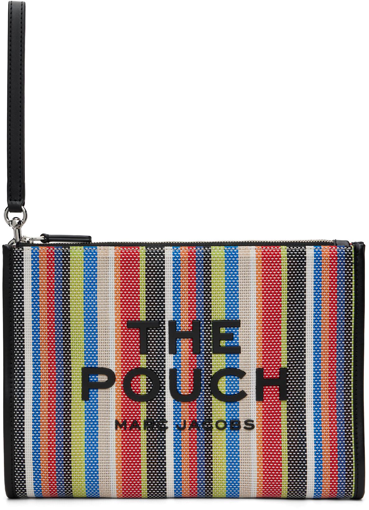 Multicolor 'The Stripe Mesh Large' Pouch by MARC JACOBS