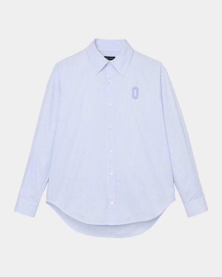 Pop J Marc Striped Poplin Shirt by MARC JACOBS