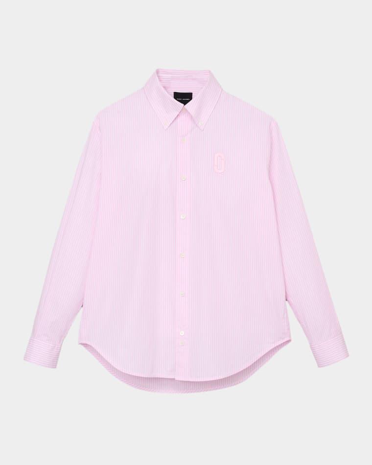 Pop J Marc Striped Poplin Shirt by MARC JACOBS