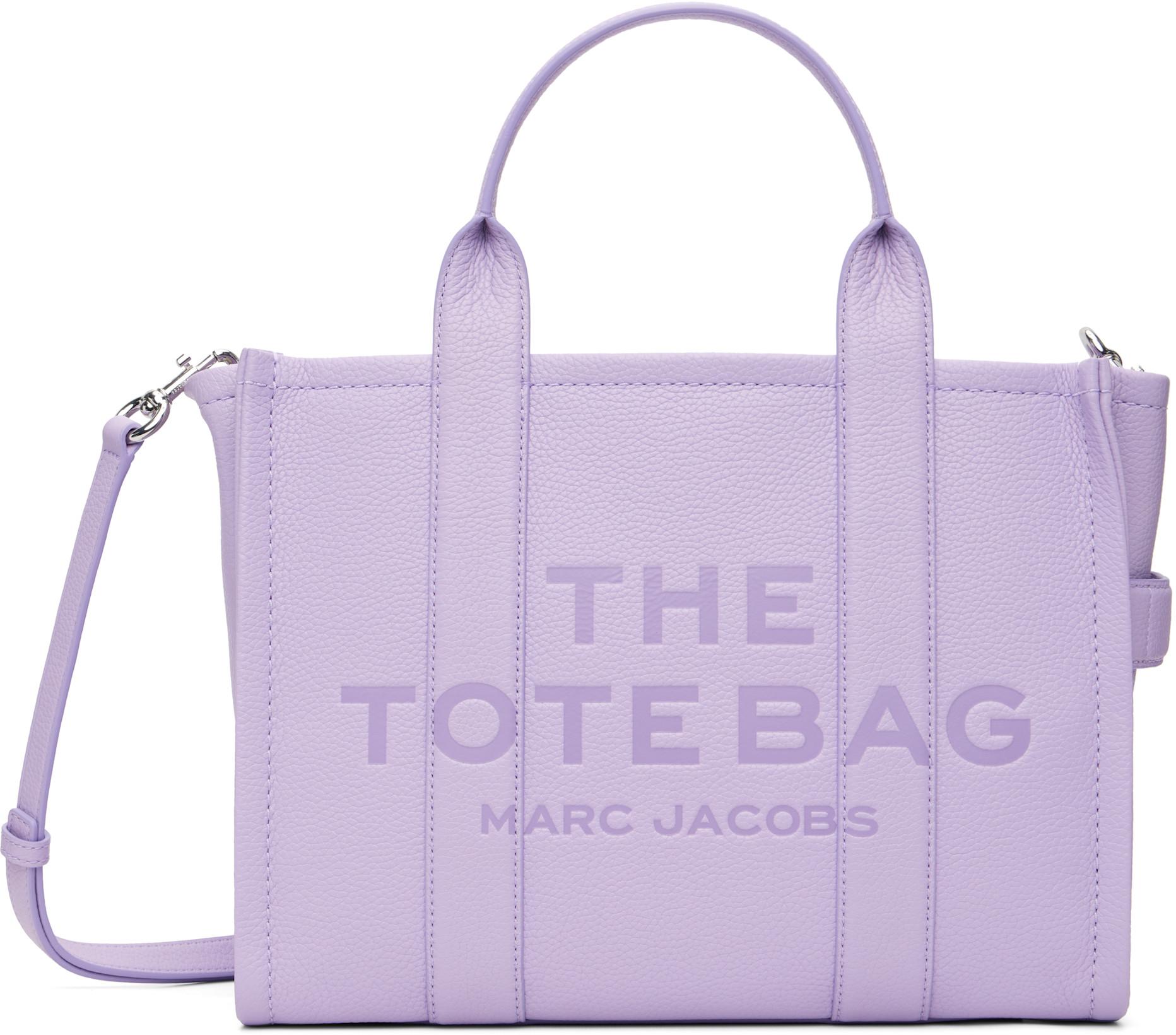 Purple 'The Leather Medium' Tote by MARC JACOBS