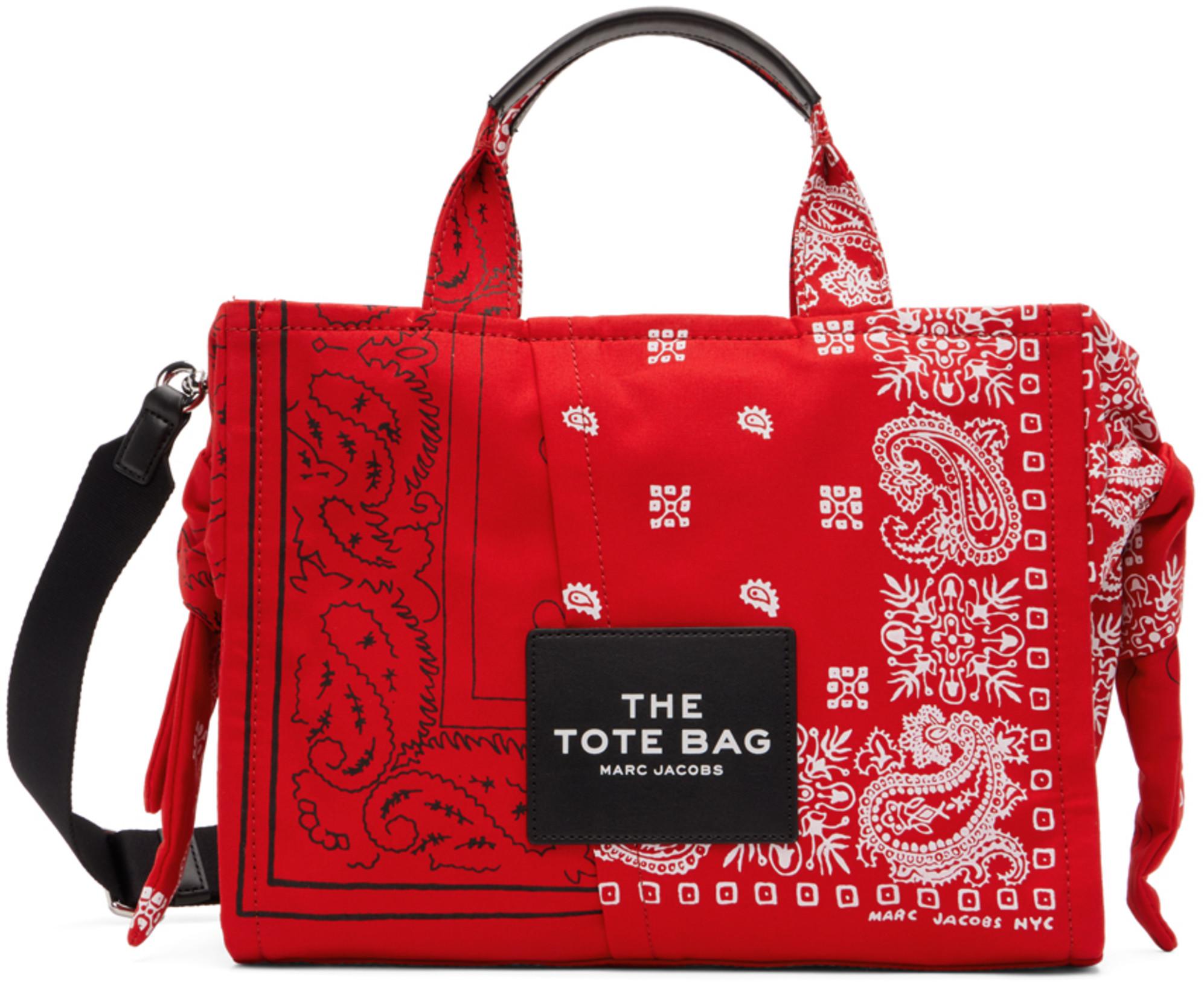 Red 'The Bandana' Medium Tote by MARC JACOBS