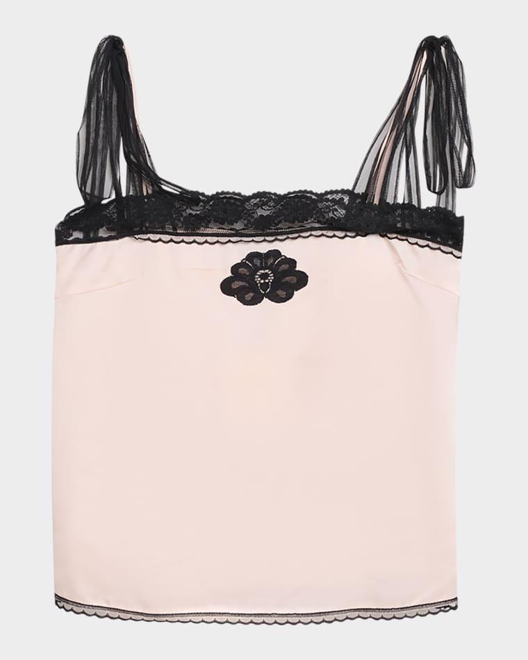 Ribbon-Strap Satin Tank Top by MARC JACOBS