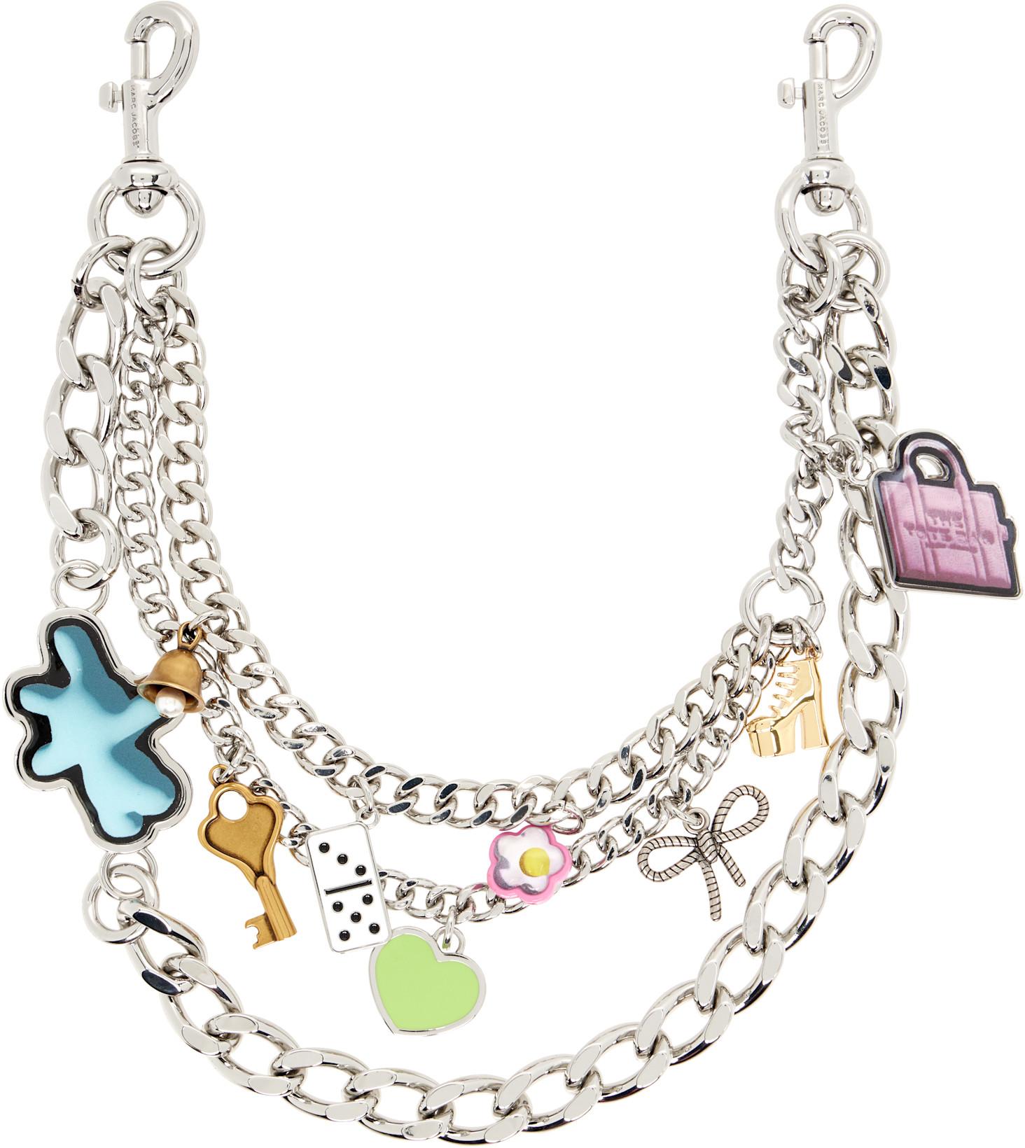 Silver 'The Shoulder Strap' Bag Chain by MARC JACOBS