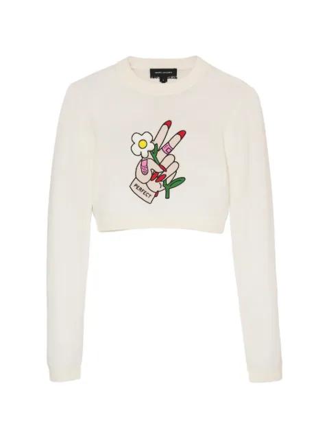 Tattoo-embroidered jumper by MARC JACOBS