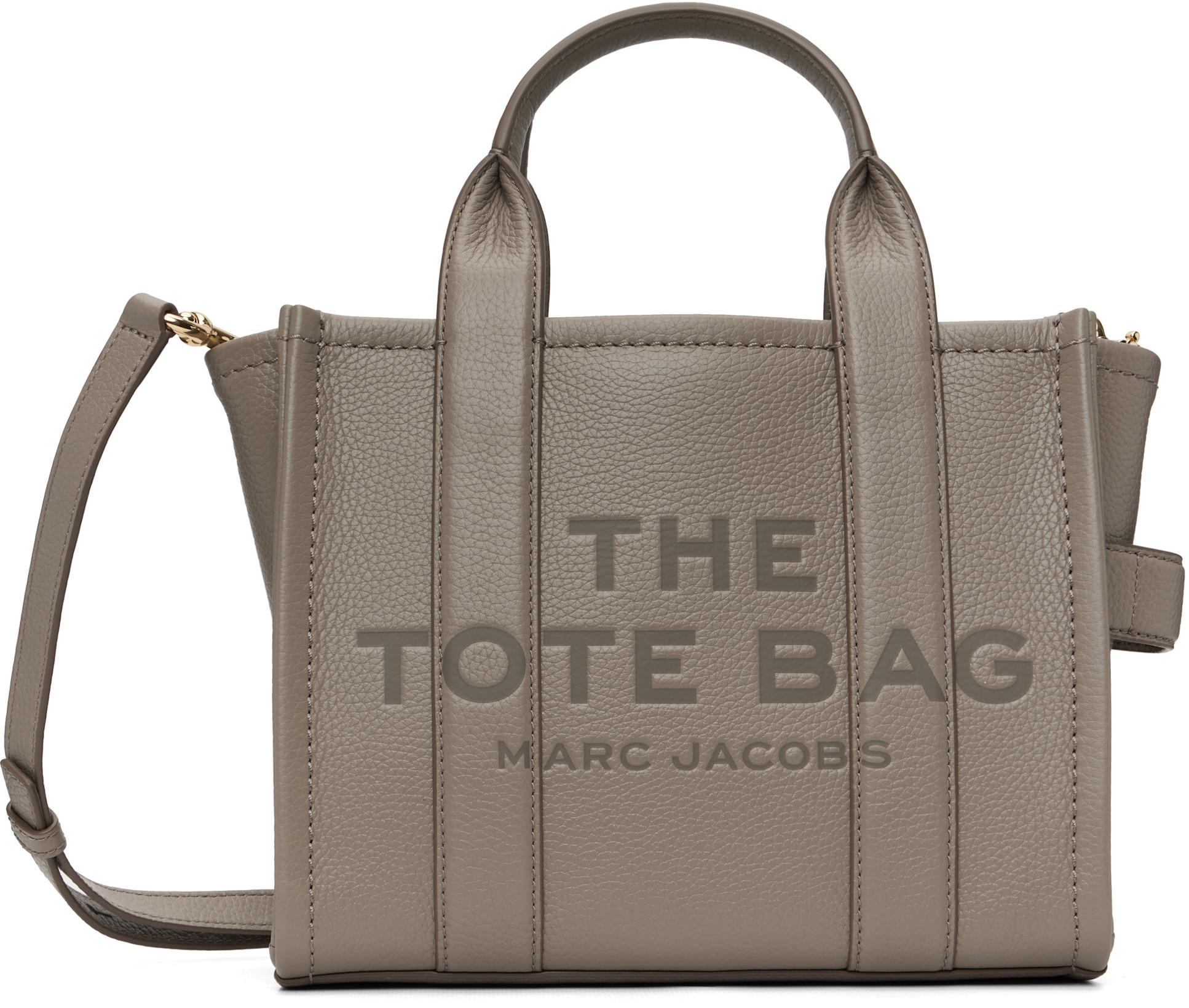 Taupe 'The Leather Small' Tote by MARC JACOBS