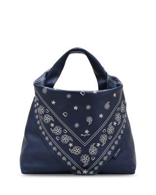 The Bandana Print Leather Sack Bag by MARC JACOBS