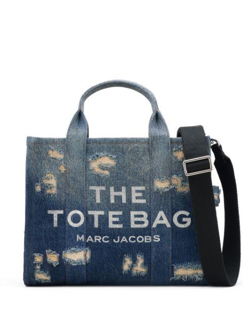 The Denim Medium Rip And Repair tote bag by MARC JACOBS