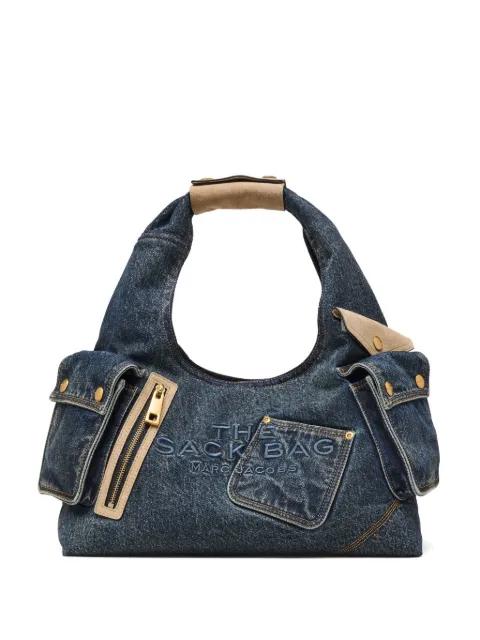 The Denim suede-detail pocket tote bag by MARC JACOBS