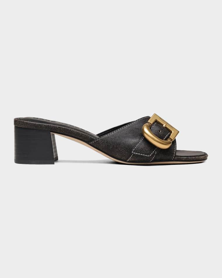 The Doll Heeled Leather Sandals by MARC JACOBS