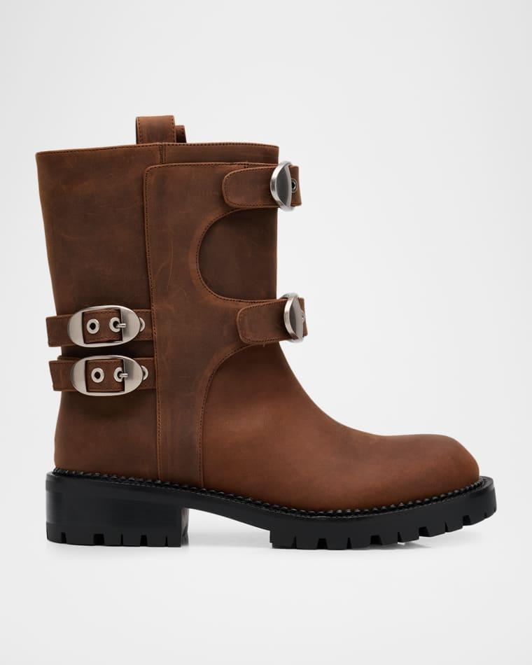 The Kiki Leather Moto Ankle Boots by MARC JACOBS