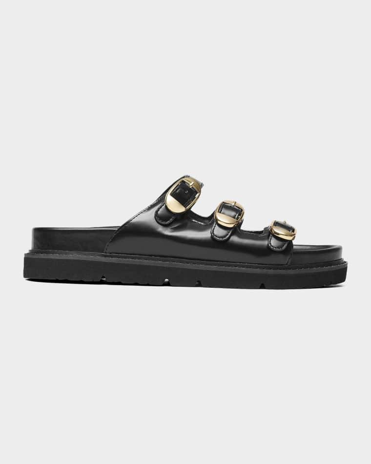 The Leather Kiki Slides by MARC JACOBS