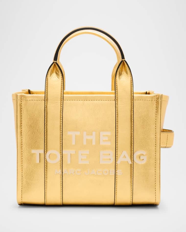 The Metallic Leather Small Tote Bag by MARC JACOBS