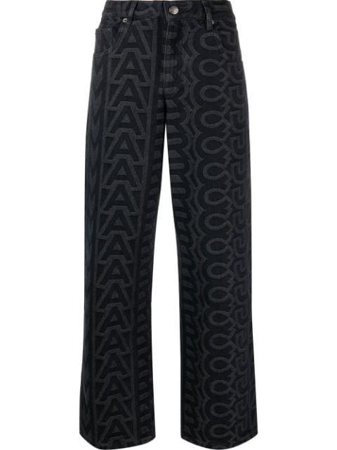 The Monogram denim straight-leg jeans by MARC JACOBS