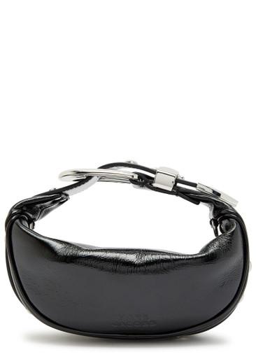 The Party studded glossed leather top handle bag by MARC JACOBS