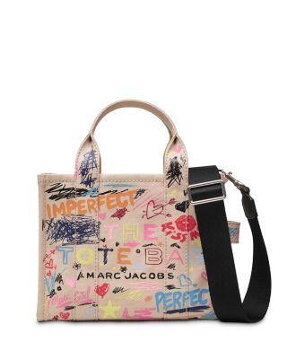 The Punk Scribble Canvas Small Tote Bag by MARC JACOBS