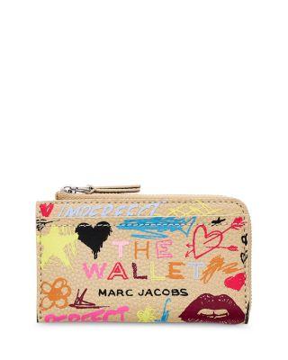 The Punk Scribble Top Zip Multi Wallet by MARC JACOBS