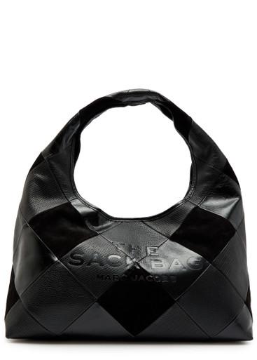 The Sack panelled suede and leather shoulder bag by MARC JACOBS