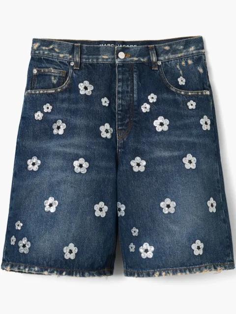 The Sequin Daisy Wide Leg shorts by MARC JACOBS