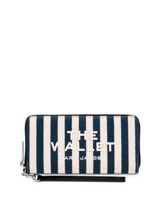 The Stripe Canvas Continental Wallet by MARC JACOBS
