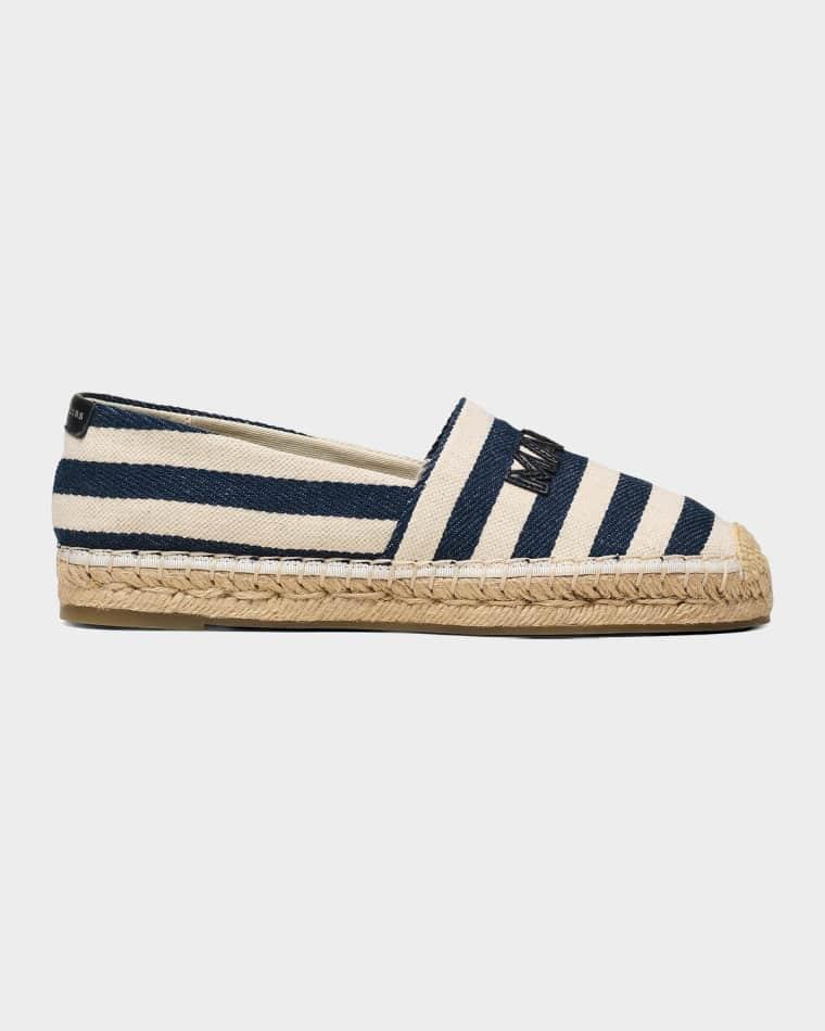 The Striped Canvas Espadrilles by MARC JACOBS
