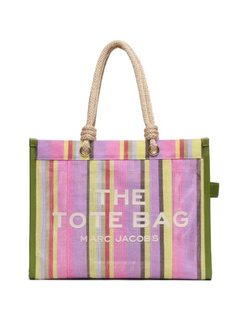 The Tote Bag striped mesh tote bag by MARC JACOBS