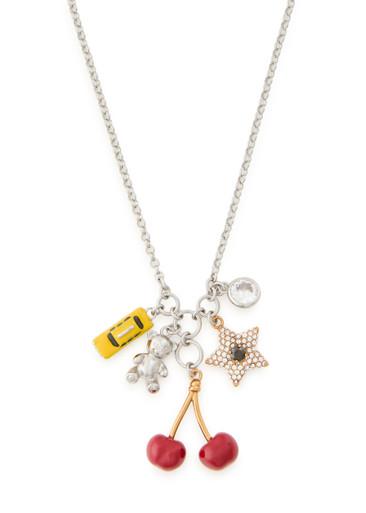 The Trinket Charm Cluster plated brass necklace by MARC JACOBS