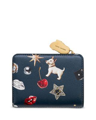 The Trinket Utility Snapshot Leather Mini Compact Wallet by MARC JACOBS