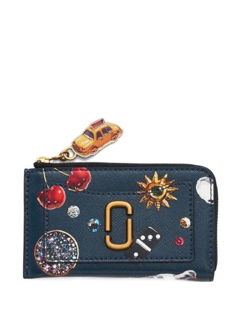 The Trinket printed zip leather wallet by MARC JACOBS