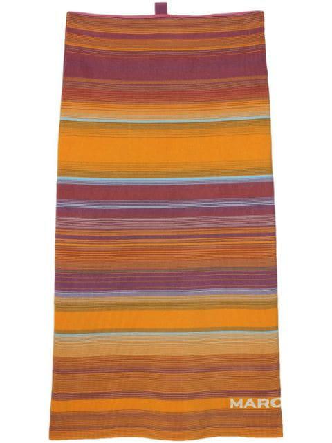 The Tube striped midi skirt by MARC JACOBS