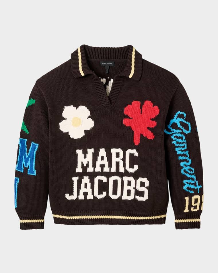 Varsity Knit Polo Sweater by MARC JACOBS