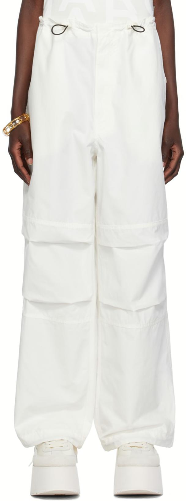 White 'The Balloon' Trousers by MARC JACOBS
