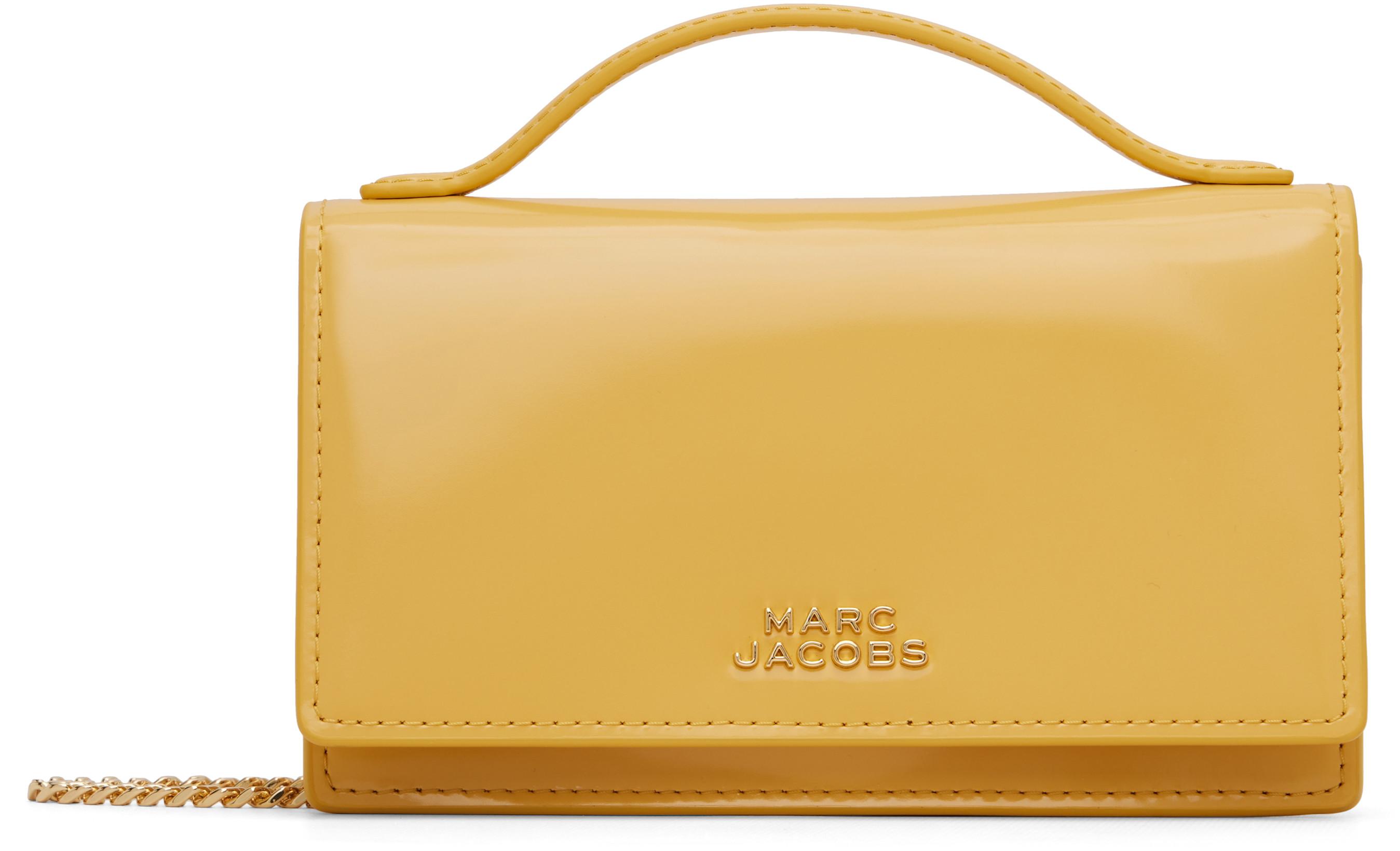 Yellow 'The Glam Mirror Mini' Bag by MARC JACOBS
