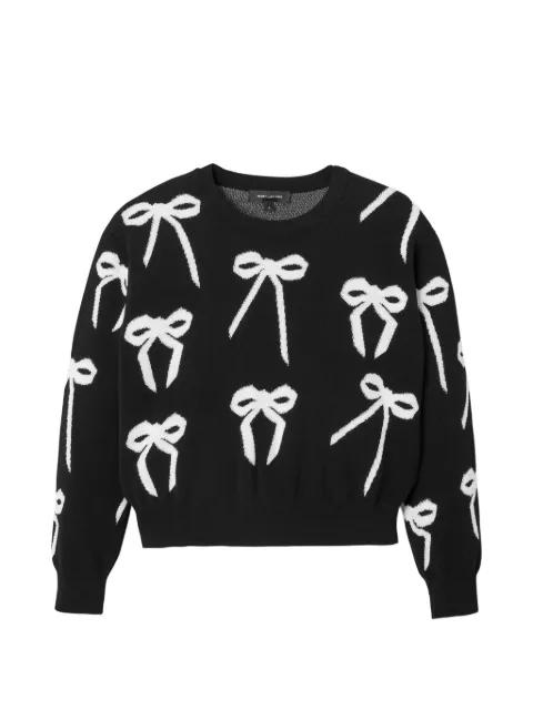 bow-detail round-neck sweater by MARC JACOBS