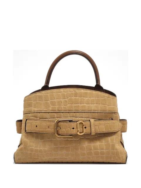 croc-effect buckled tote bag by MARC JACOBS