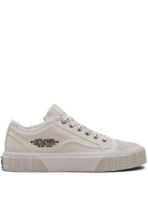 distressed canvas sneakers by MARC JACOBS
