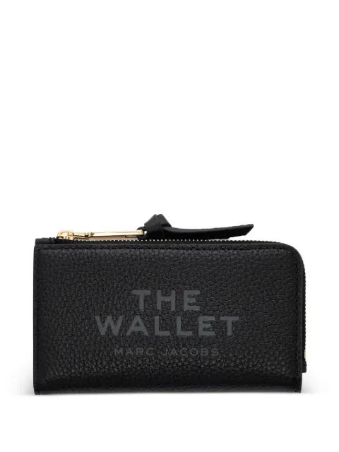embossed zip leather wallet by MARC JACOBS