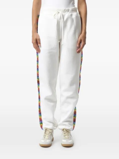 glitter-stripe track pants by MARC JACOBS